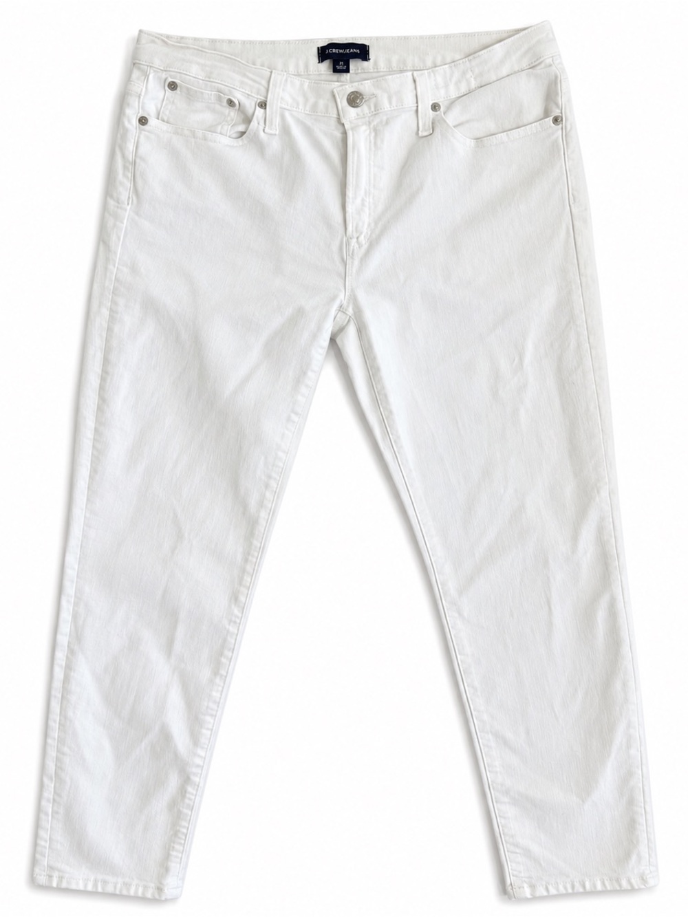 J.Crew White Jeans Size 31 Classic 5 Pocket Denim